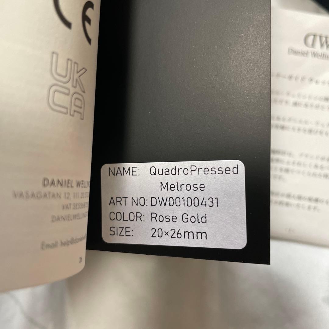 【未使用】ダニエルウェリントン 腕時計 ローズゴールド
