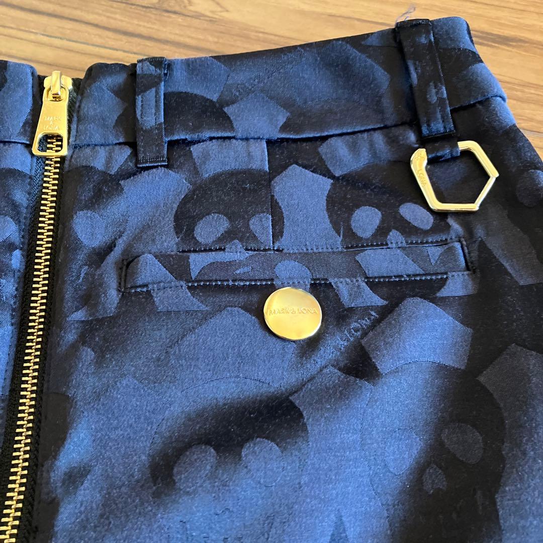 マークアンドロナ　スカート　黒　S ゴルフ　裏起毛