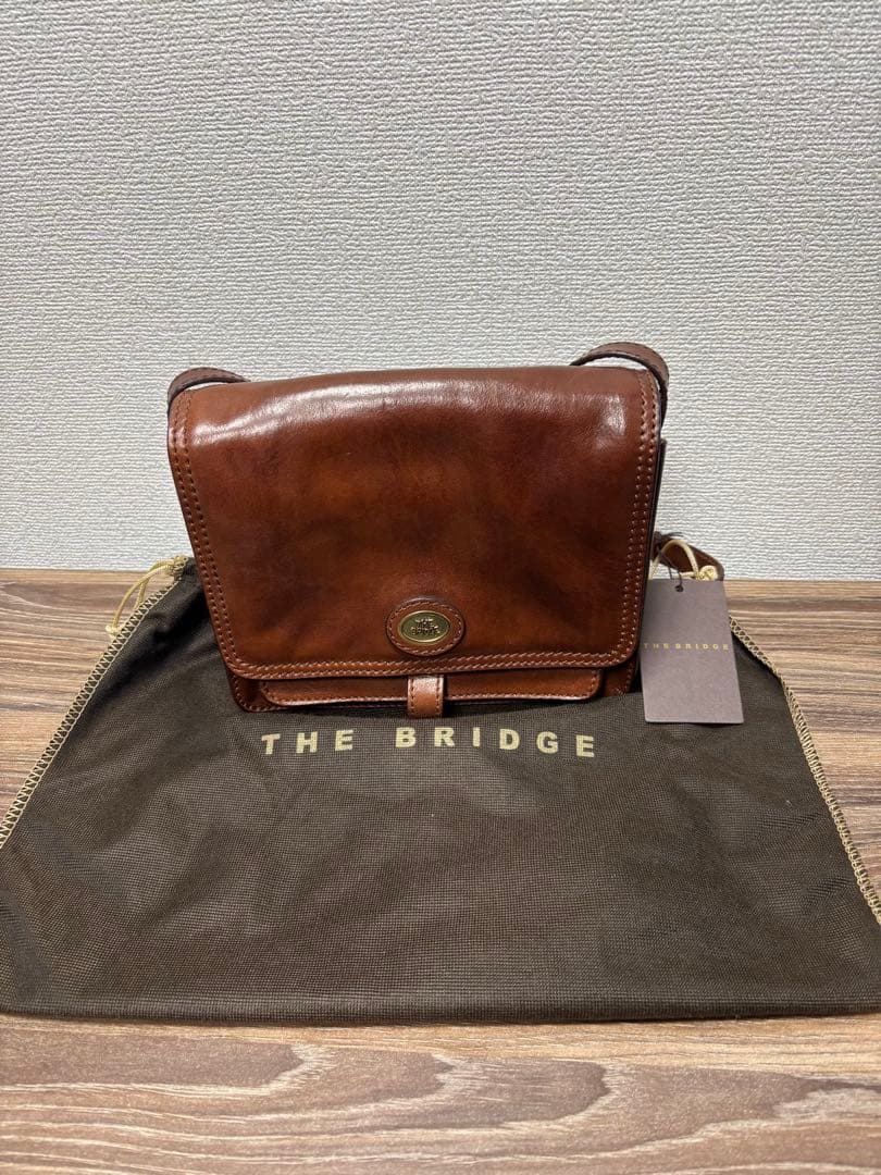 THE BRIDGE　ザ・ブリッジ　ブラウンレザー　ショルダーバック
