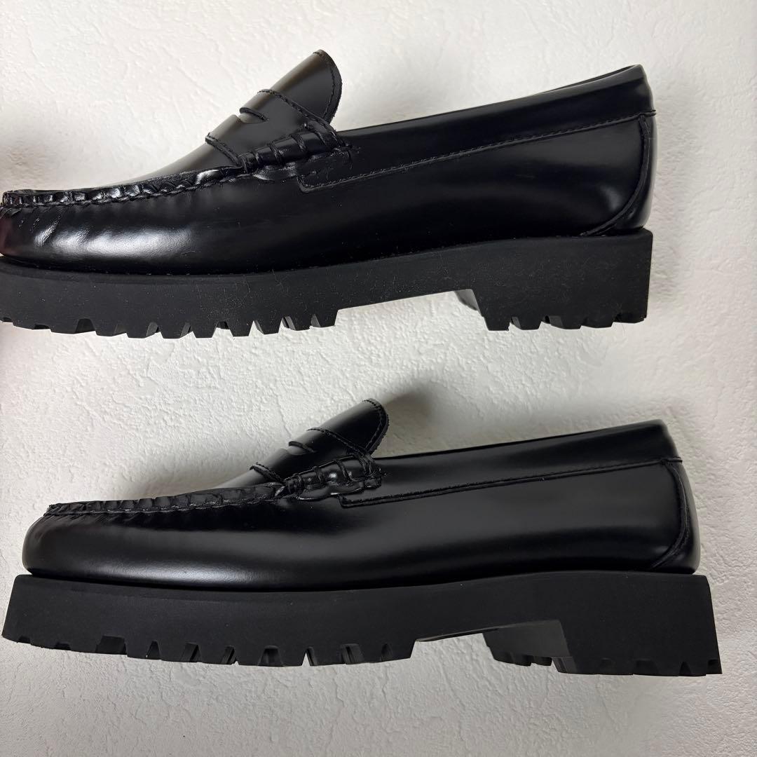 美品　G.H. Bass 厚底　ローファー　ブラック　黒　ジーエイチバス