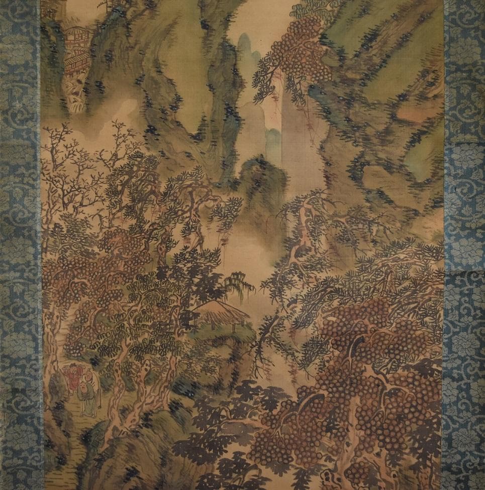 コロナ制圧祈願還元キャンペーン・谷　文晁　軸書、鑑定合箱