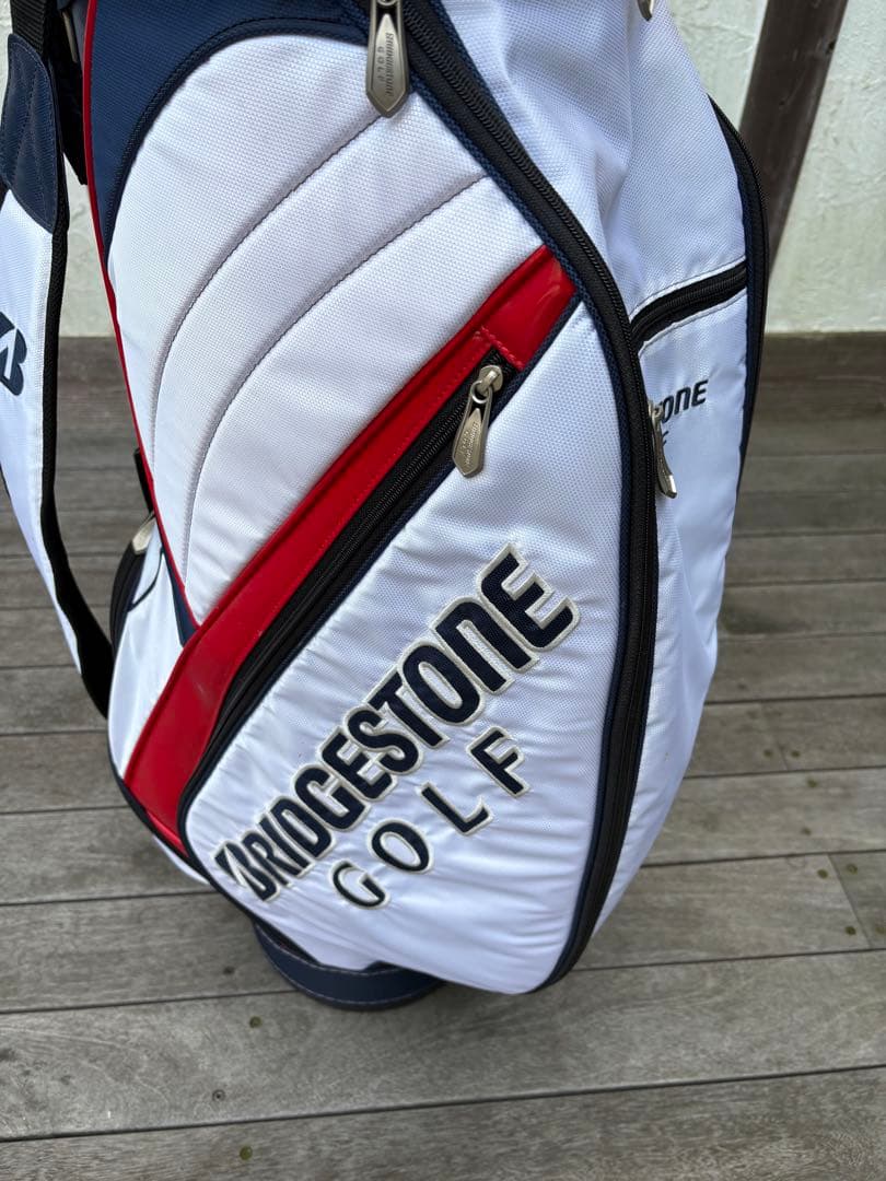 BRIDGESTONE GOLF キャディバッグ ホワイト/ネイビー