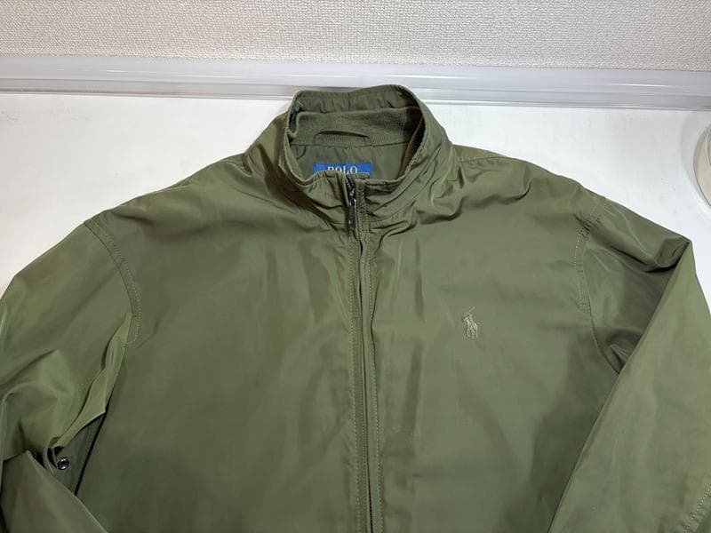 美品☆ポロ ラルフローレン　ジップアップナイロンジャケット　スイングトップ　M