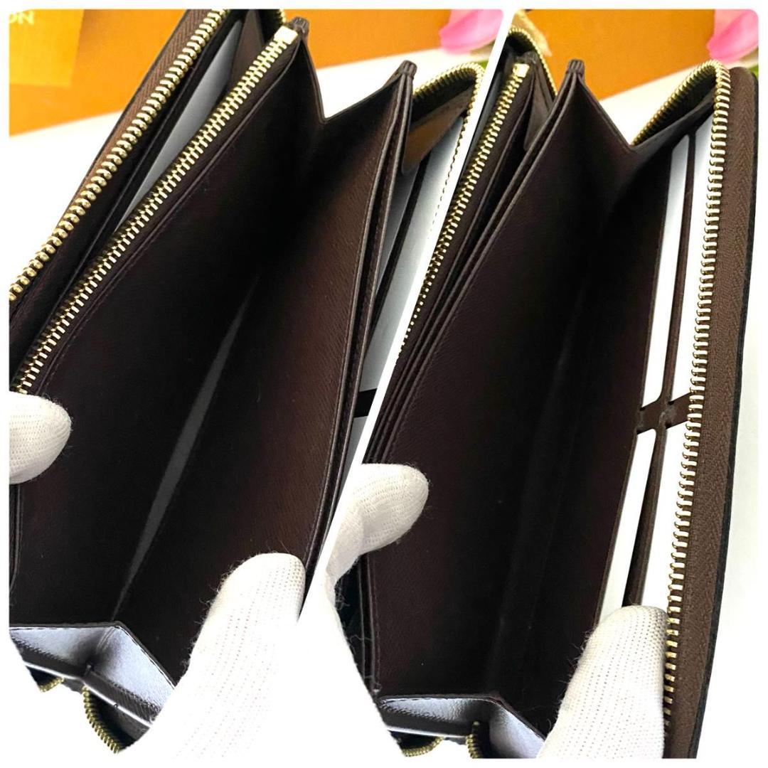 ルイ ヴィトン◎ダミエ ジッピーウォレット ラウンドファスナー 長財布 エベヌ