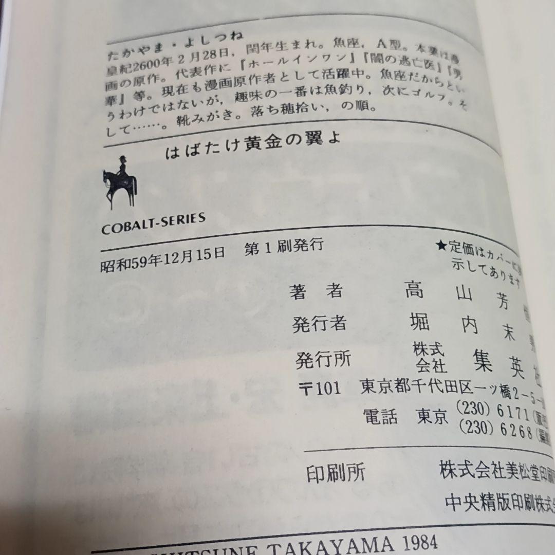 はばたけ黄金の翼よ 高山芳恒 粕谷紀子 風のゆくえ 宝塚