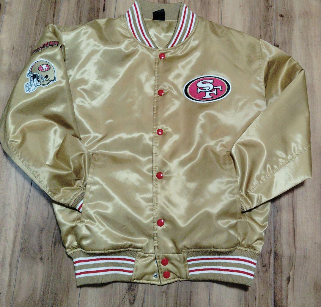 【美品】サンフランシスコ49ers ゴールドジャケット 46番 スカジャン