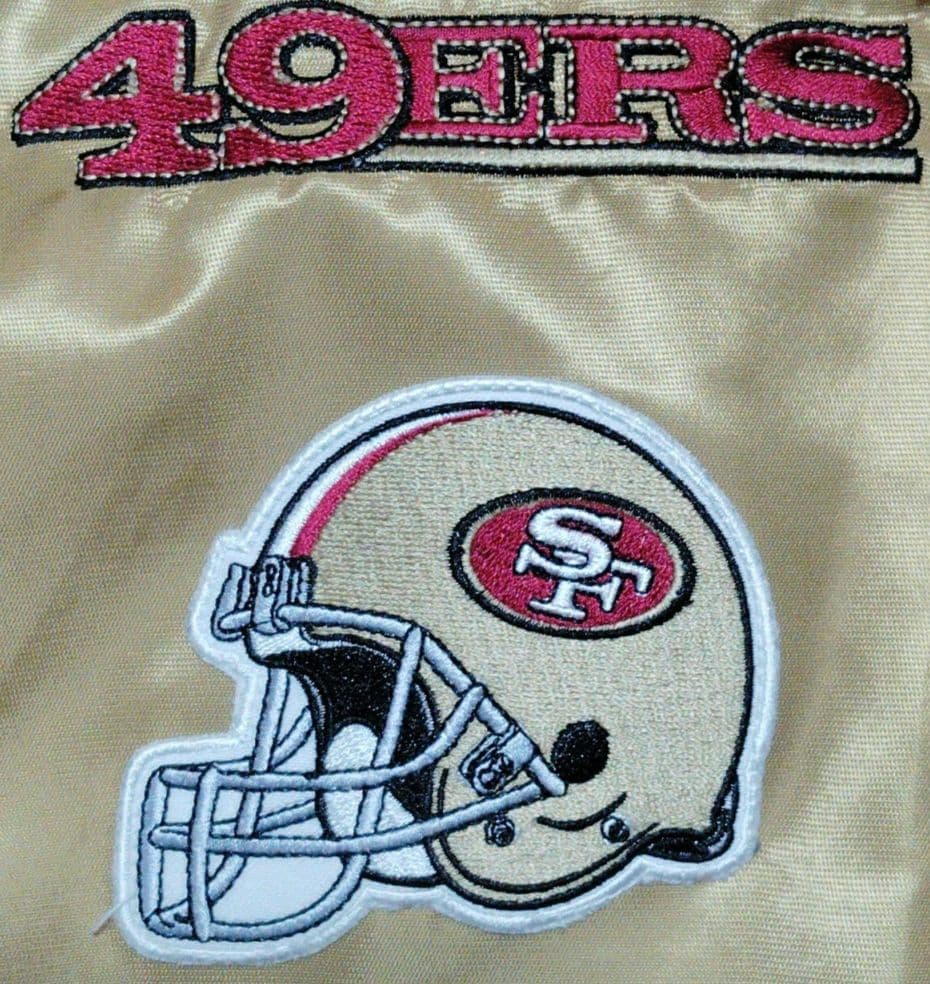 【美品】サンフランシスコ49ers ゴールドジャケット 46番 スカジャン