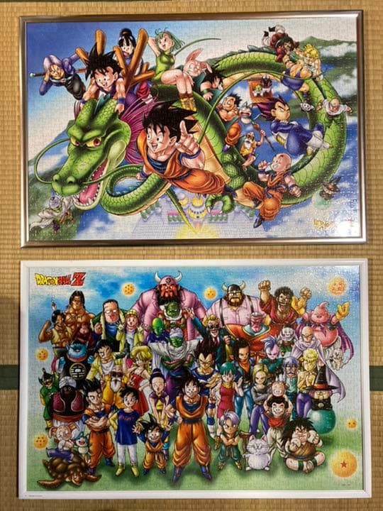 【完成品】ドラゴンボールZ パズル　2点セット(フレーム付き)