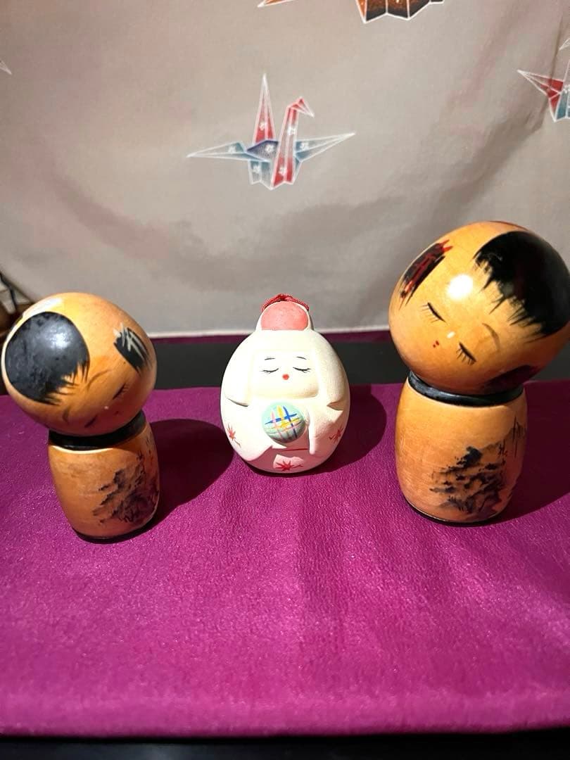 【縁起物】　　こけしと女の子