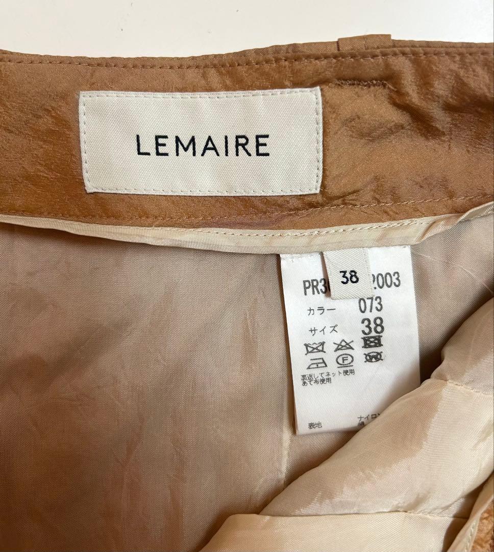 LEMAIRE ルメール ベルト付き パンツ ベージュ 38サイズ