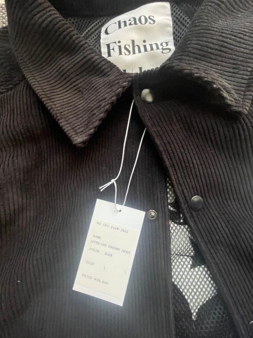 K*C様 Chaos Fishing コーデュロイカバーオール L ブラック