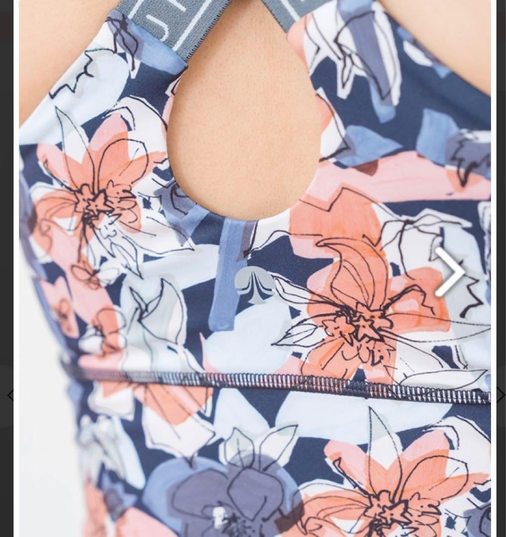 SUKALA ミックスフラワークロス　ロゴブラトップ　Mサイズ新品タグ付き