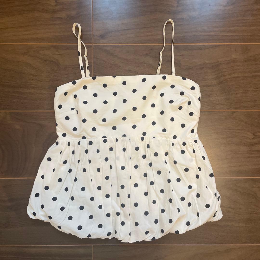 《大人気》GAP バブル ドットクロップド トップス