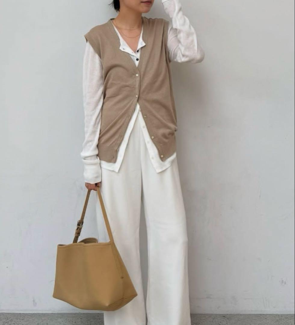 正規品 ETRETOKYO コットンリネンハイゲージニットベスト