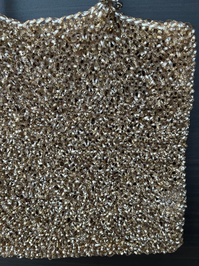 アンテプリマ／ワイヤーバッグ　ゴールド