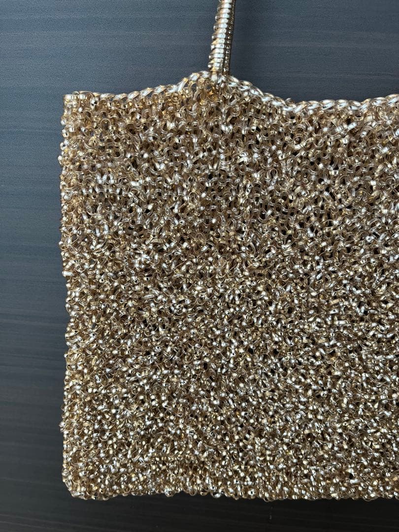 アンテプリマ／ワイヤーバッグ　ゴールド