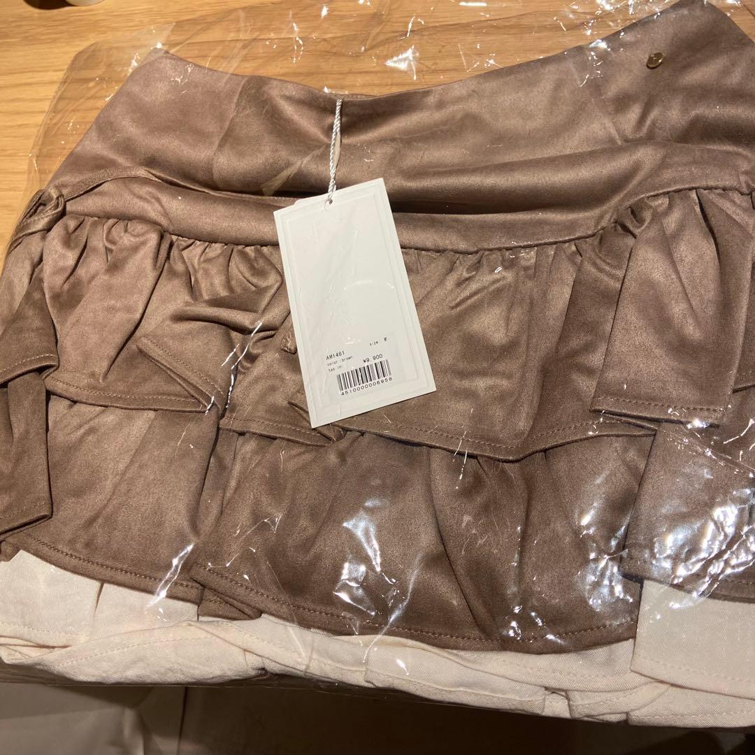 Mサイズ Mel gather skirt brown andmary