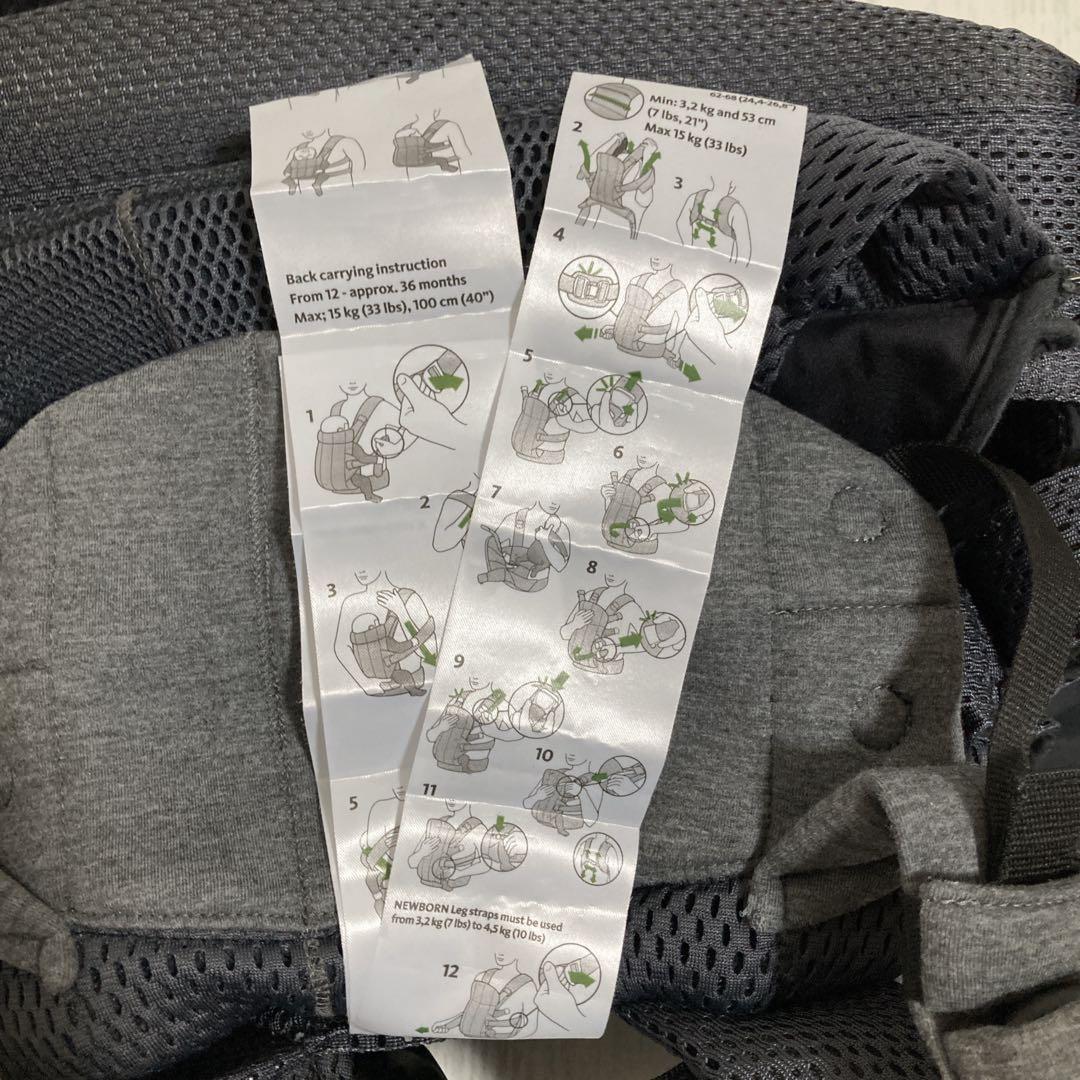 amuamu様希望価格美品 ベビービョルン ハーモニー 抱っこ紐 アンスラサイト