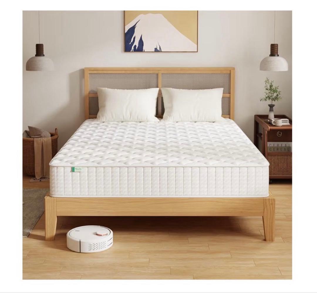 Novilla マットレス セミダブル 極厚20cm 硬め ポケットコイル