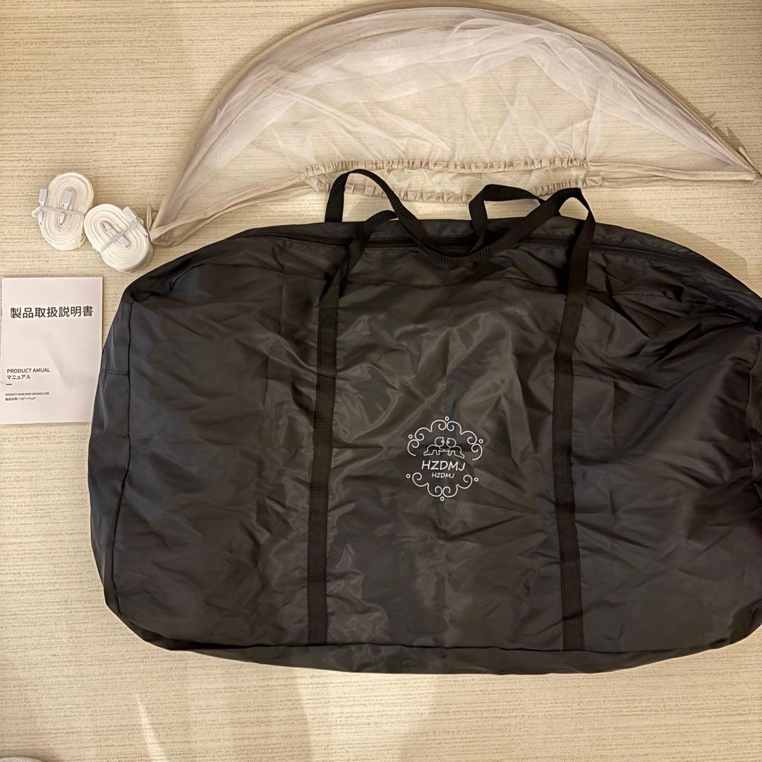 2025最新型モデル　HZDMJ ベビーベッド　カーキ