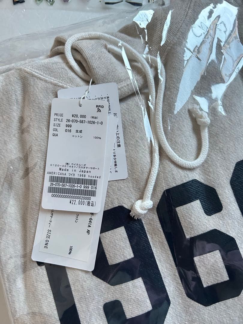 【AMERICANA/アメリカーナ】1968 hooded Pullover