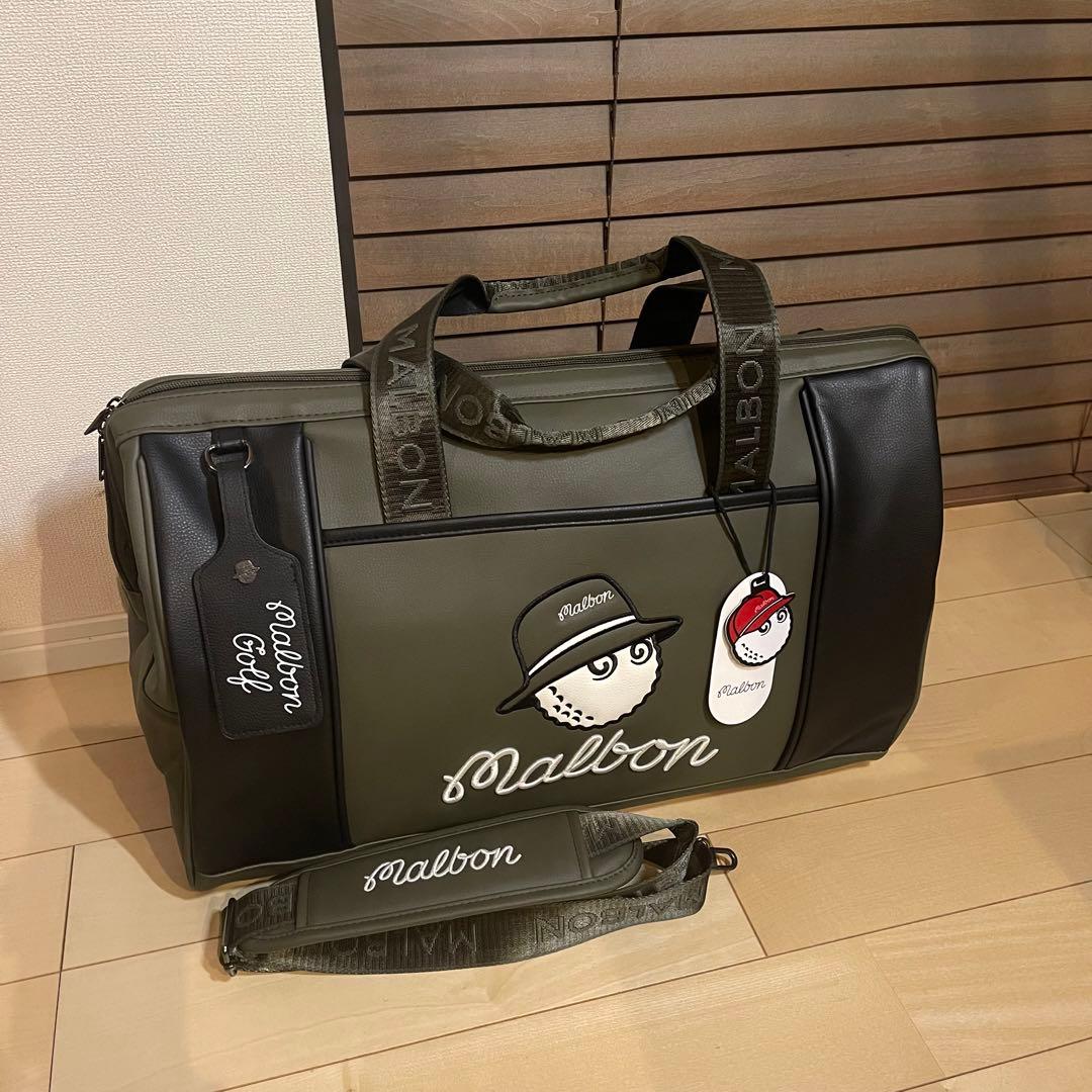 MALBON GOLF マルボンゴルフ ボストンバッグ ゴルフバッグ 緑黒