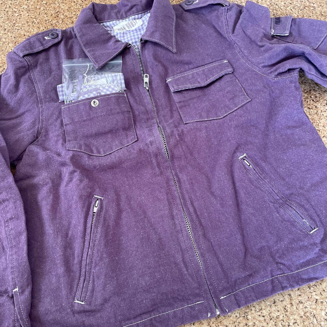 ピンクハウス 紫 パープル ワッペン付き 裏付き ジャケット 新品