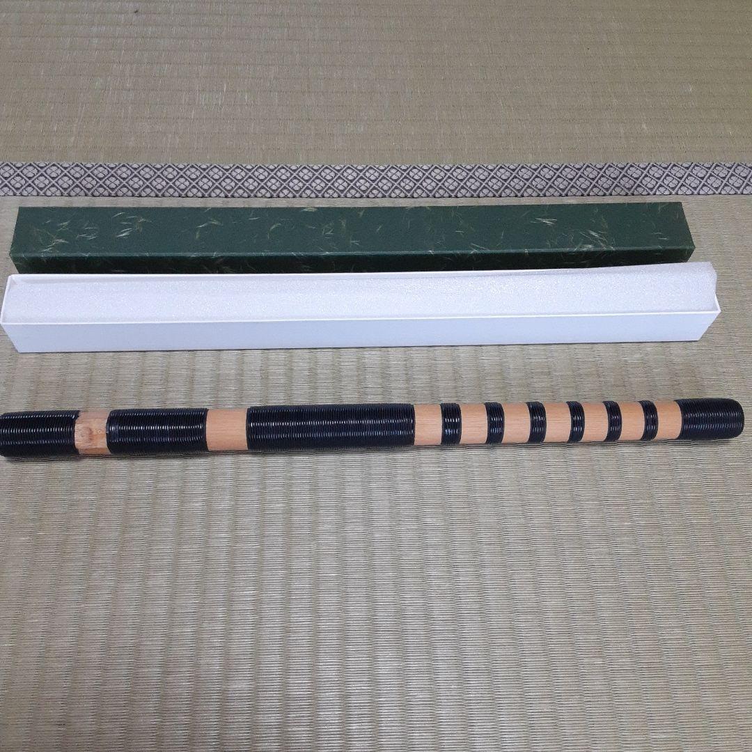 雅楽　龍笛　白竹　本管　籐巻き