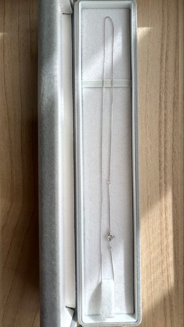 Pt850プラチナチェーンネックレス ベネチアンチェーン40cm