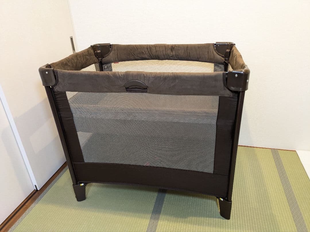 Aprica アップリカ ココネル エアープラス ベビーベッド ブラウン