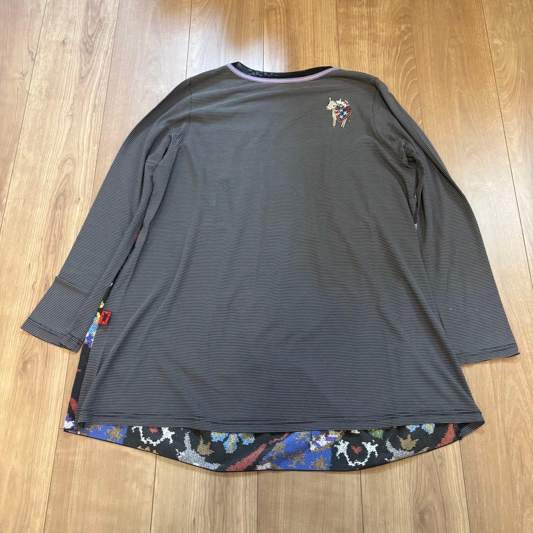 OLLEBOREBLA アルベロベロ　チュニック　再織り風柄プリント　ぶたさん