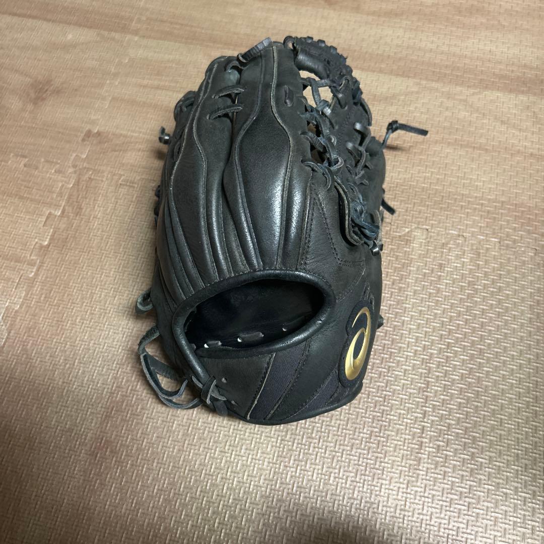 アシックス硬式グローブ 黒