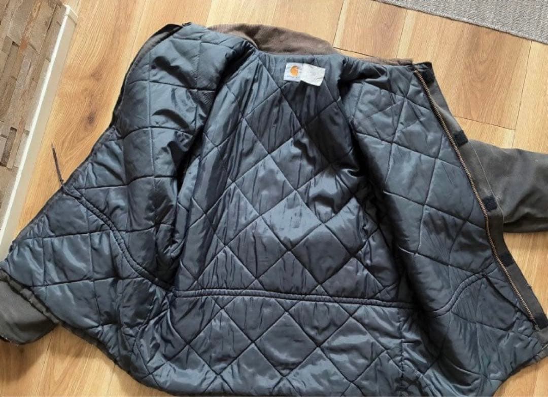 星タグ〜90's初期　USA製　Carharttトラディショナルコート　ブラック