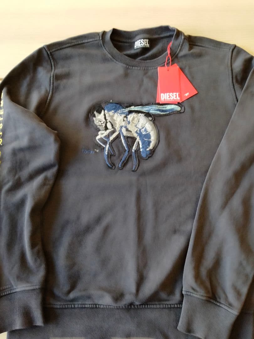 DIESEL（GINNLONG刺繍 SWEAT-SHIRT）＆キャップ2点新品