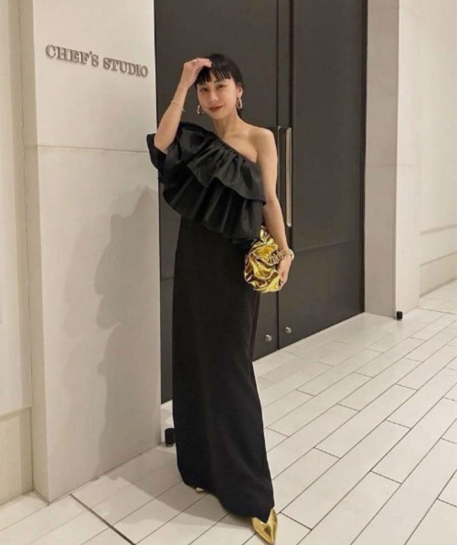 【AMERI】LUSTER TIERED LAYERED DRESS