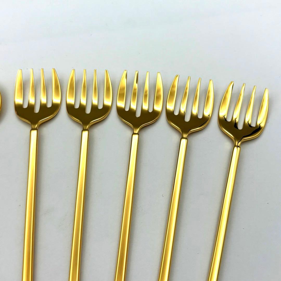 MIKIMOTO ミキモト 半貴石カトラリー フォーク 5本セット