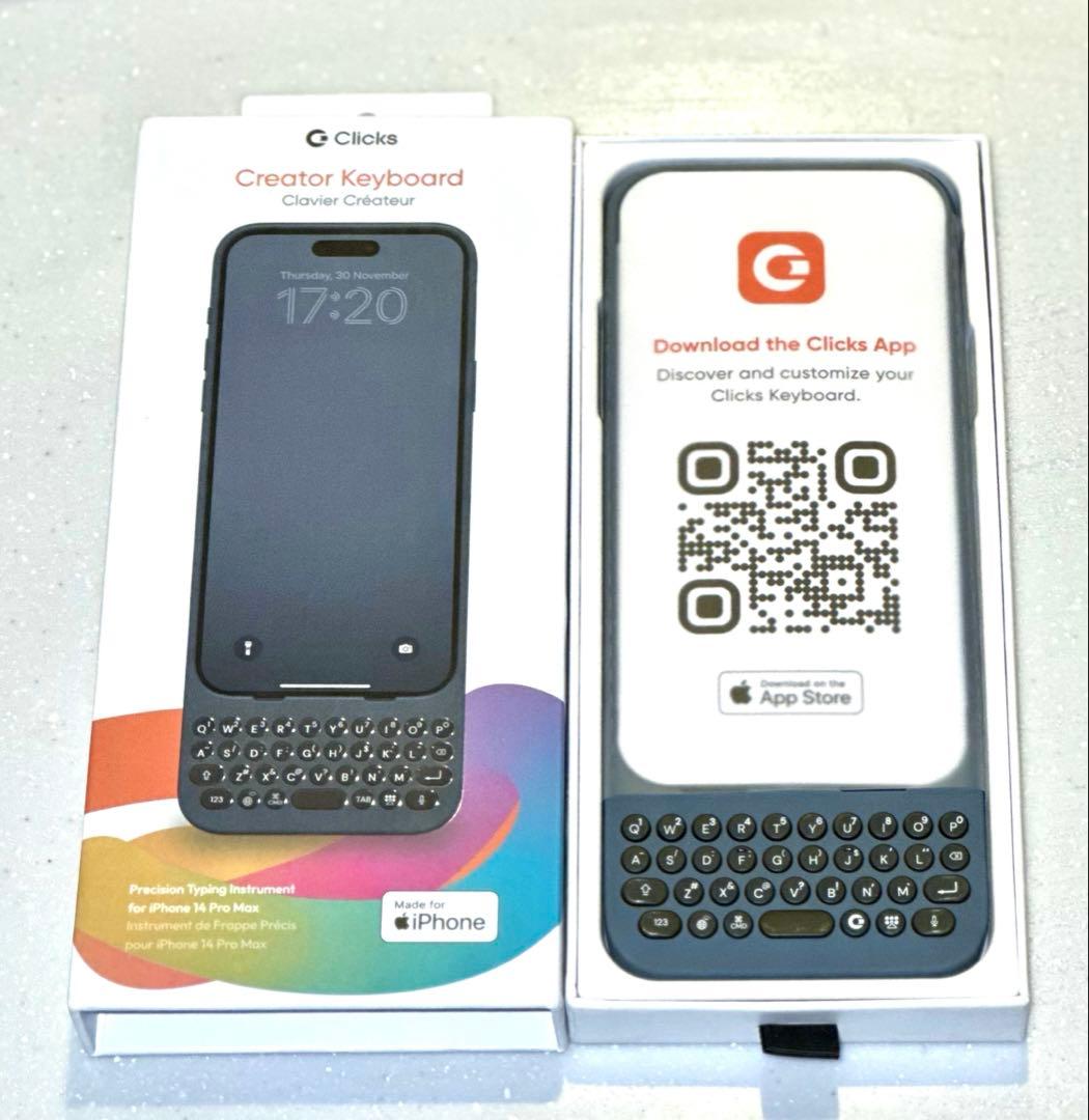スマホアクセサリー Clicks creators Keyboard iPhone14ProMax