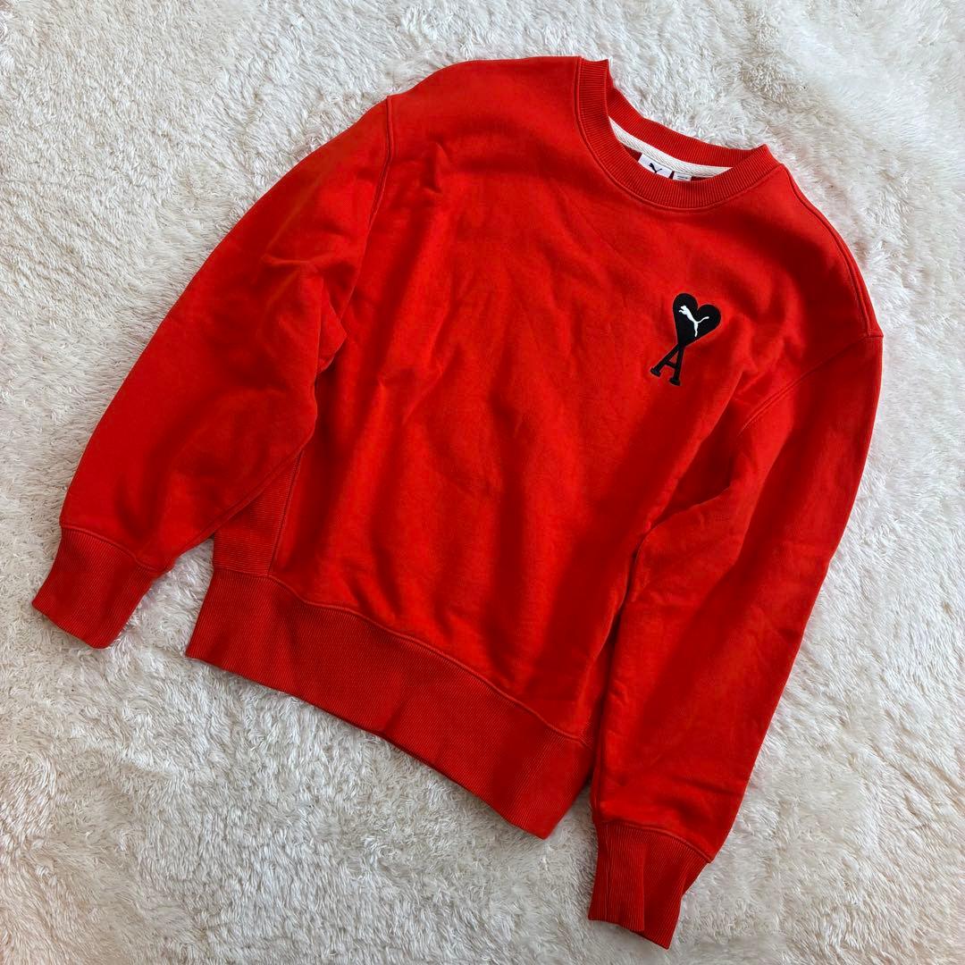 アミパリス　プーマ　コラボ　スウェット　オレンジ　ハート