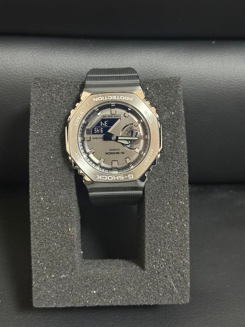 CASIO G-SHOCK メタルベゼル アナデジ ブラック 比較的美品