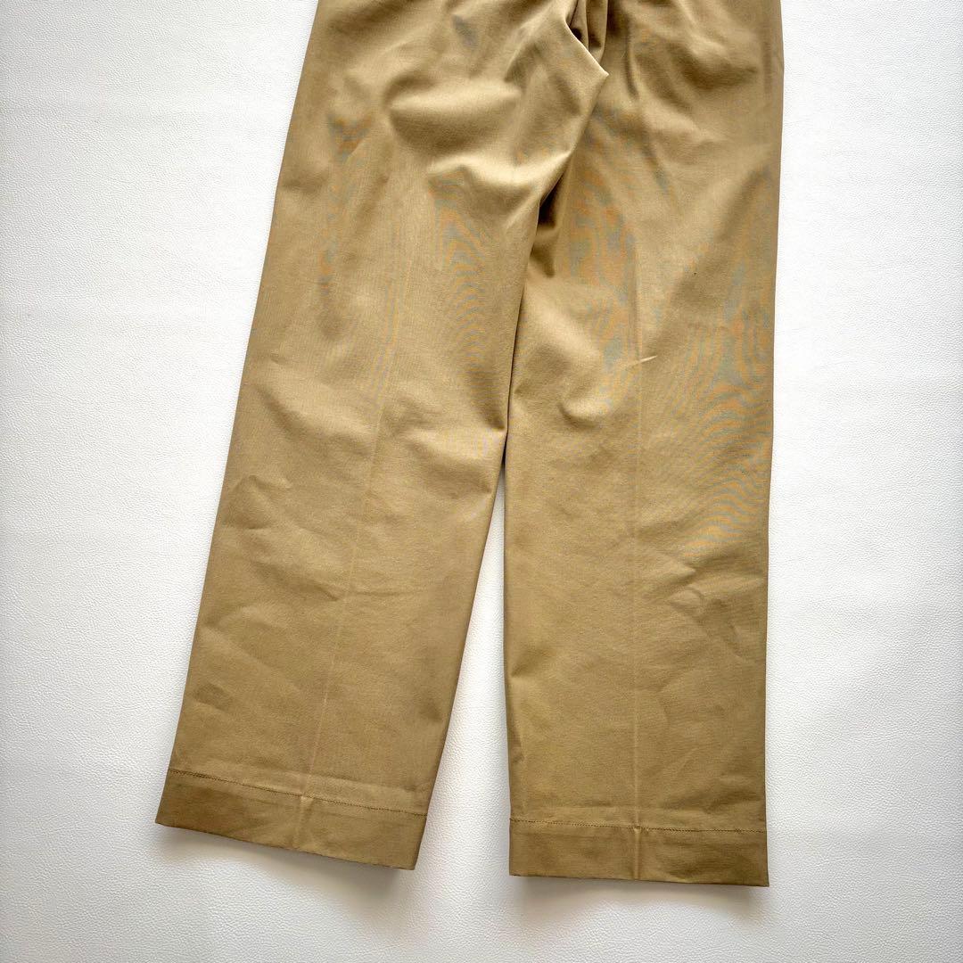 01945-12 ザシンゾーン　ハイウエストチノパンツ　ベージュ　P0