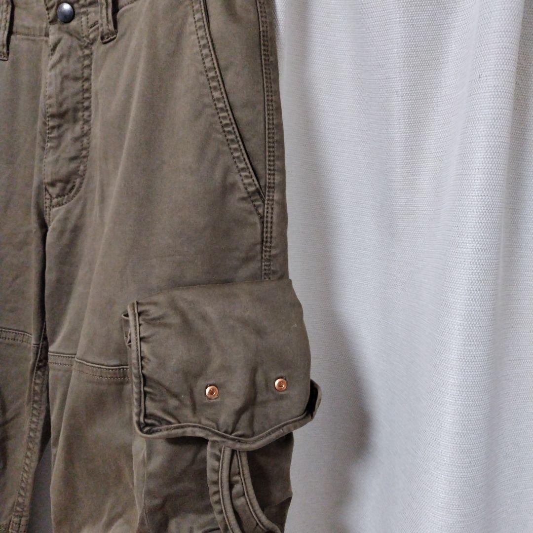 TETE HOMME 00’s カーゴフレアパンツ カーキ 5