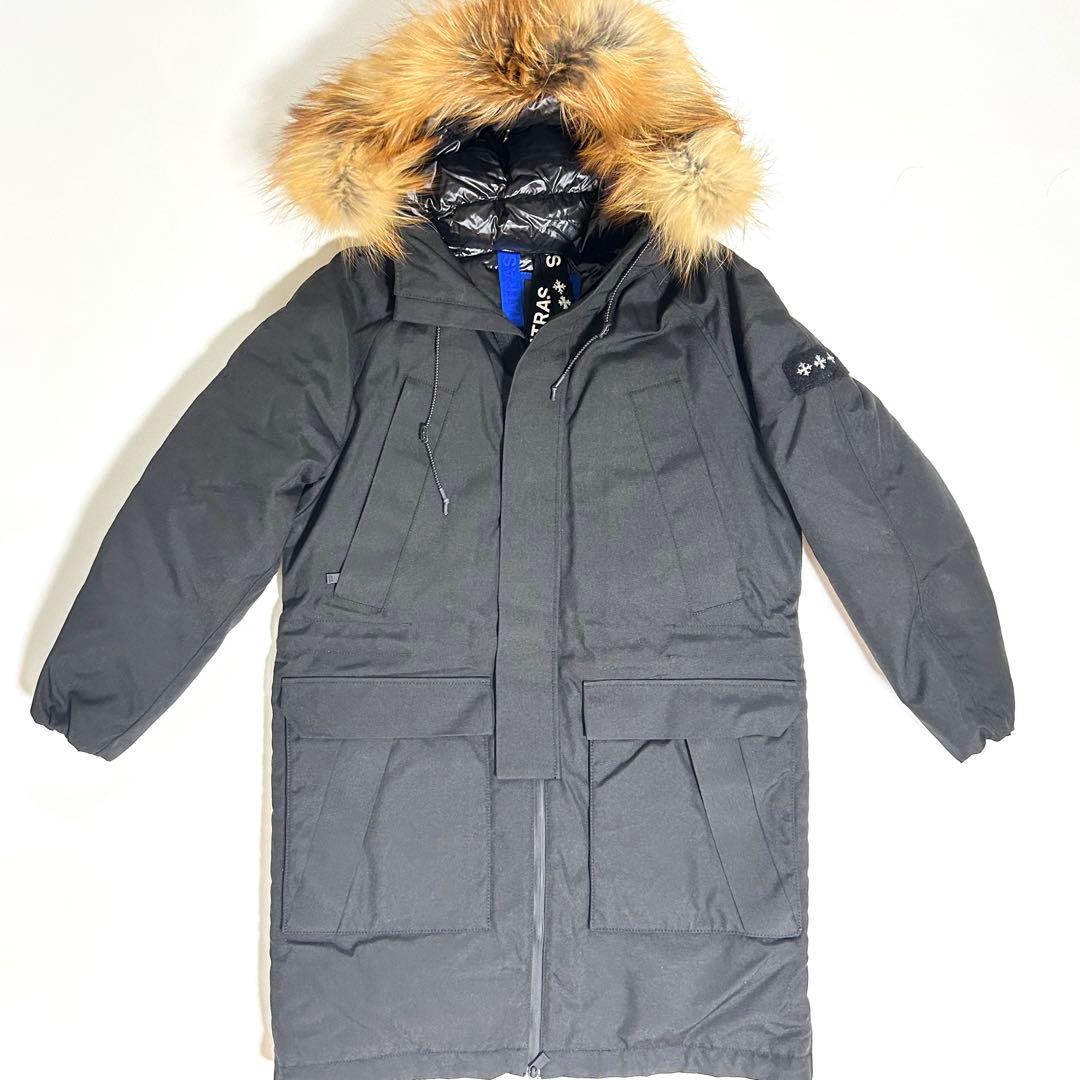 【極美品】TATRAS タトラス ボラスコ ダウンコート　ファー　黒 メンズ　3