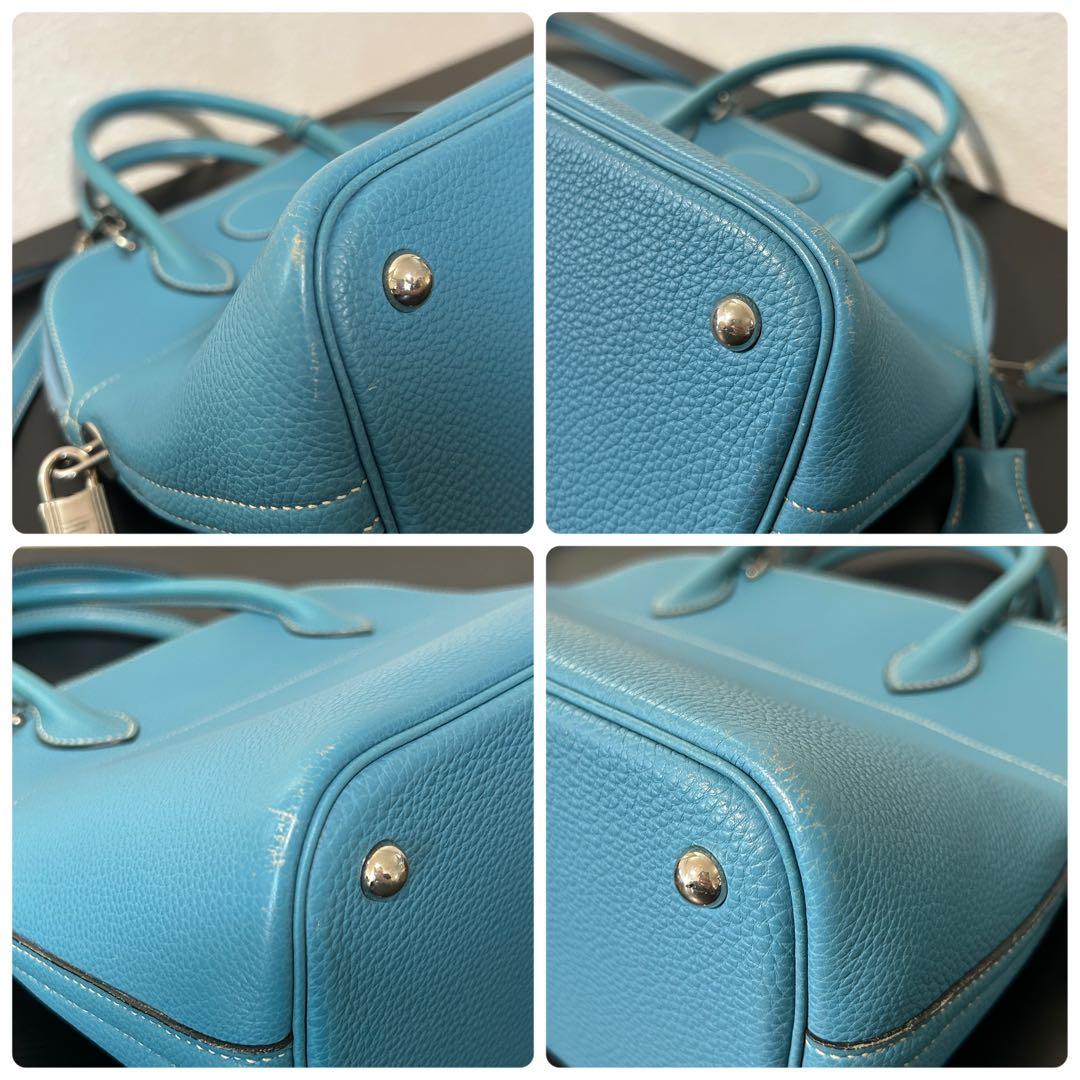HERMES エルメス ボリード31 2way ブルージーン バッグ