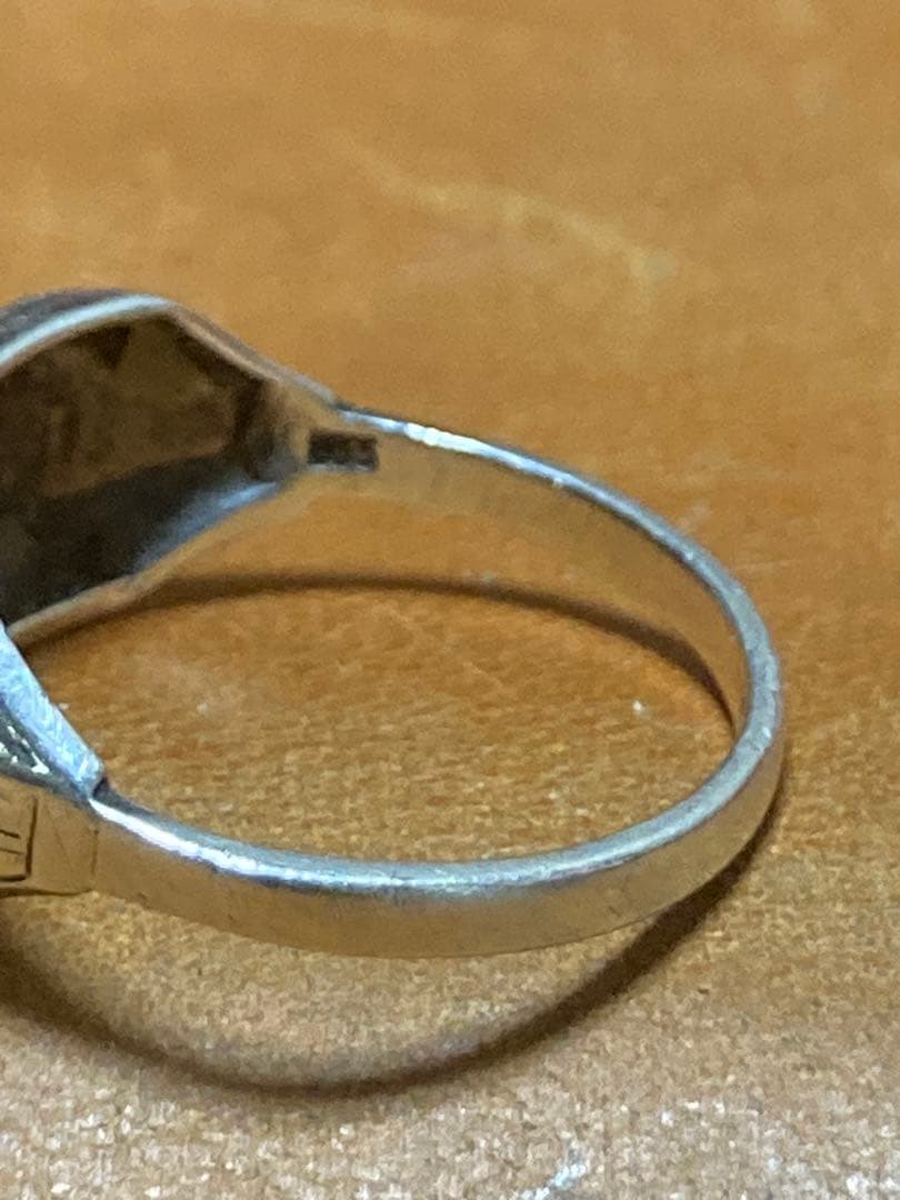 Vintage 835シルバー スリーストーンリング