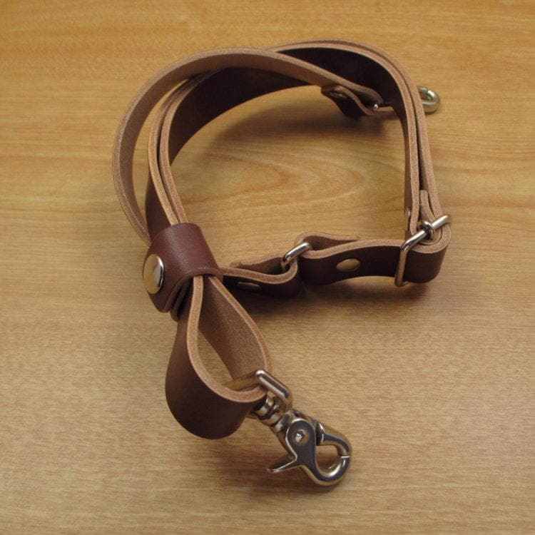 ブラウン＆Dグリーン　革ベルト付　６丁　本革シザーケース　SCL-100/CBB