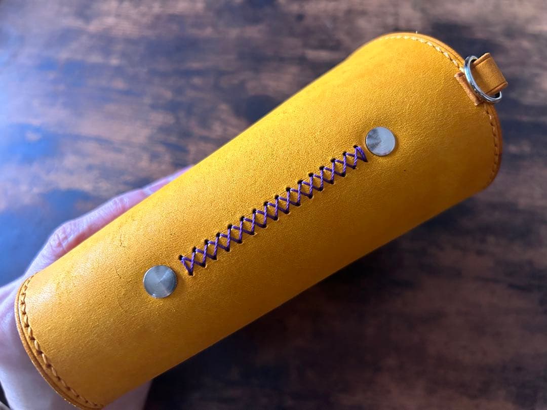 ミニ6サイズ　システム手帳　イタリアンレザー　ハンドメイド