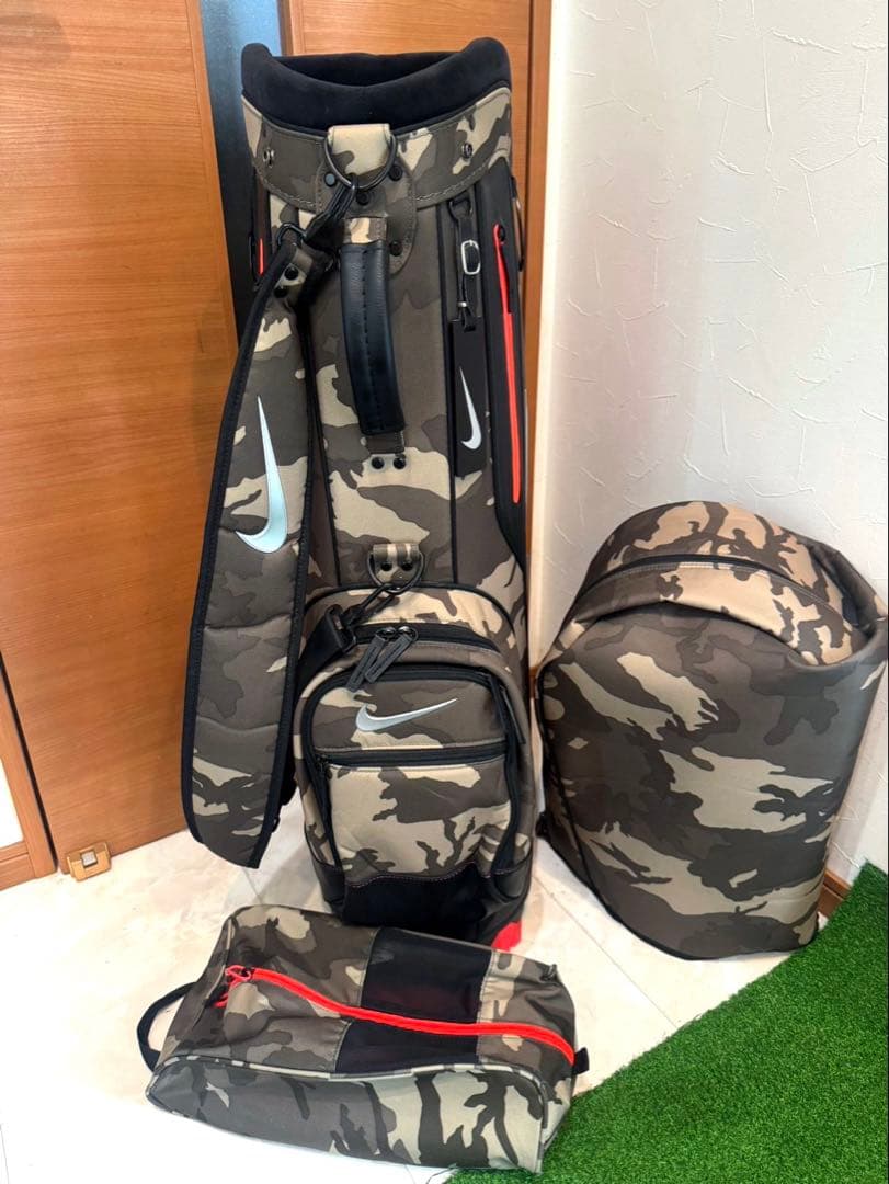 美品　即完売　ナイキ　NIKE 迷彩　カモ　キャディバッグ　スポーツカート