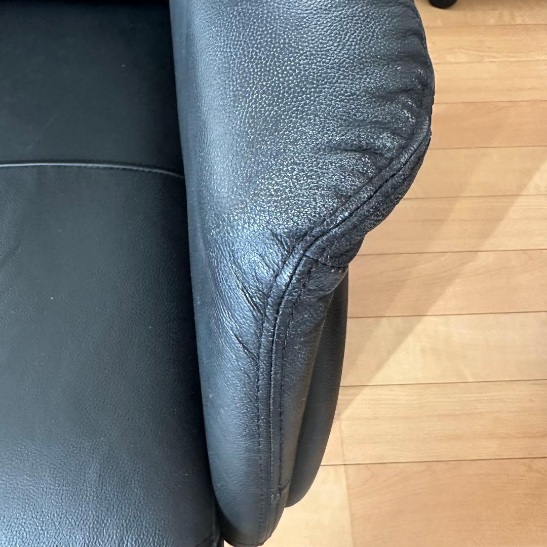 電動リクライニングソファ　コンフェ ニトリ　リクライニングチェア　ブラック