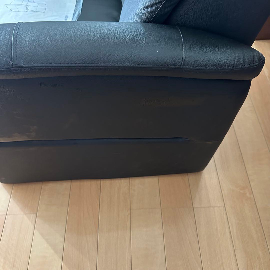 電動リクライニングソファ　コンフェ ニトリ　リクライニングチェア　ブラック