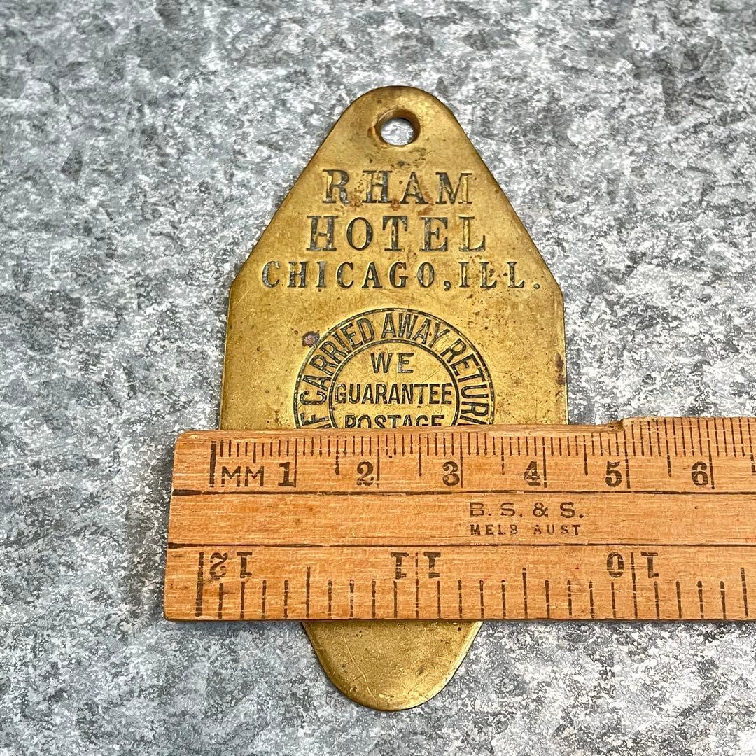 アメリカ製USAヴィンテージ モーテル ホテル キー 334 イリノイ